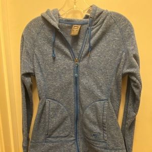 Rei, grey, zip up sweatshirt, sz sz